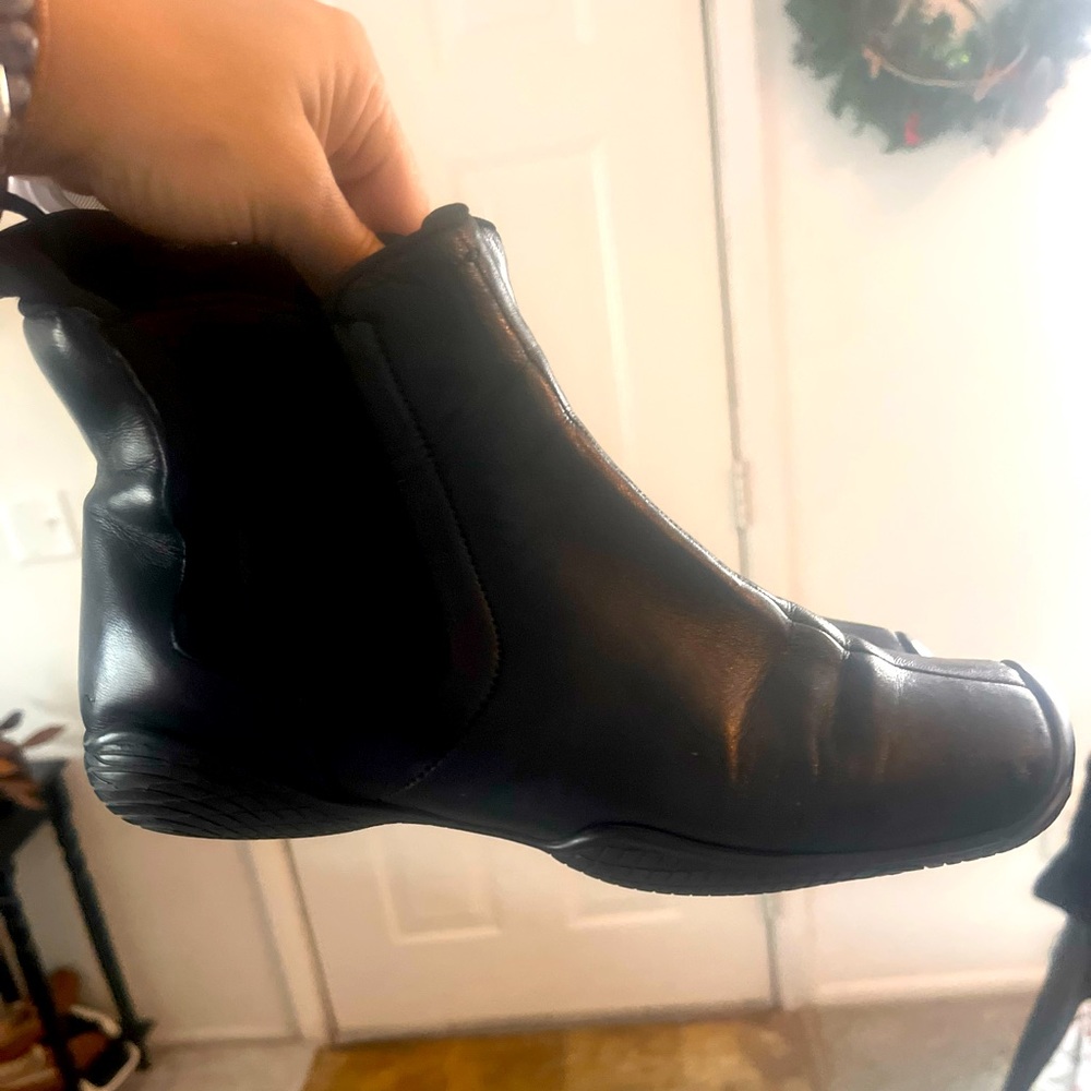 Prada black Chelsea leather